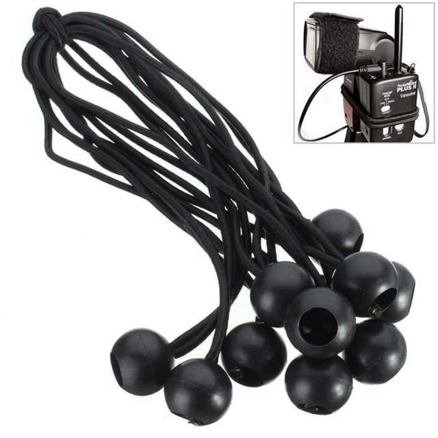 25 Pièces Corde Élastique Corde Lourde Balle pour l'Extérieur Résistant à l'Usure Petite Corde Élastique Bâche Support de Canopée Outils de Fixation Camping Randonnée