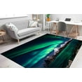 thumbnail image 2 of Salon Rugs, Landscape Rugs, Northern Lights Rugs, Landscape Rug, Corridor Rugs, Housewarming Gift Rug, Aurora Rugs, Thick Rugs, Step Rugs, 3.9'x5.9' - 120x180 cm, 2 of 8