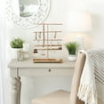 thumbnail image 3 of DII Accessory Organization Collection Jewelry Stand, 3 Tier Tower, Bright Bronze, 3 of 3