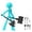 Green, variant on 1 Pc Novelty Action Figure Stickman Assembled Robot Movable 3D Printing Mannequin Multi-Jointed Stickman (Gold)