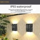 thumbnail image 4 of Led De 2 Uds., Luz De Pared Solar Para Exteriores, Lámpara De Pared Para Arriba Y Abajo, Camino, Escaleras, Jardín, Luces De Calle Decorativas Yuarrent HA045851-01, 4 of 5