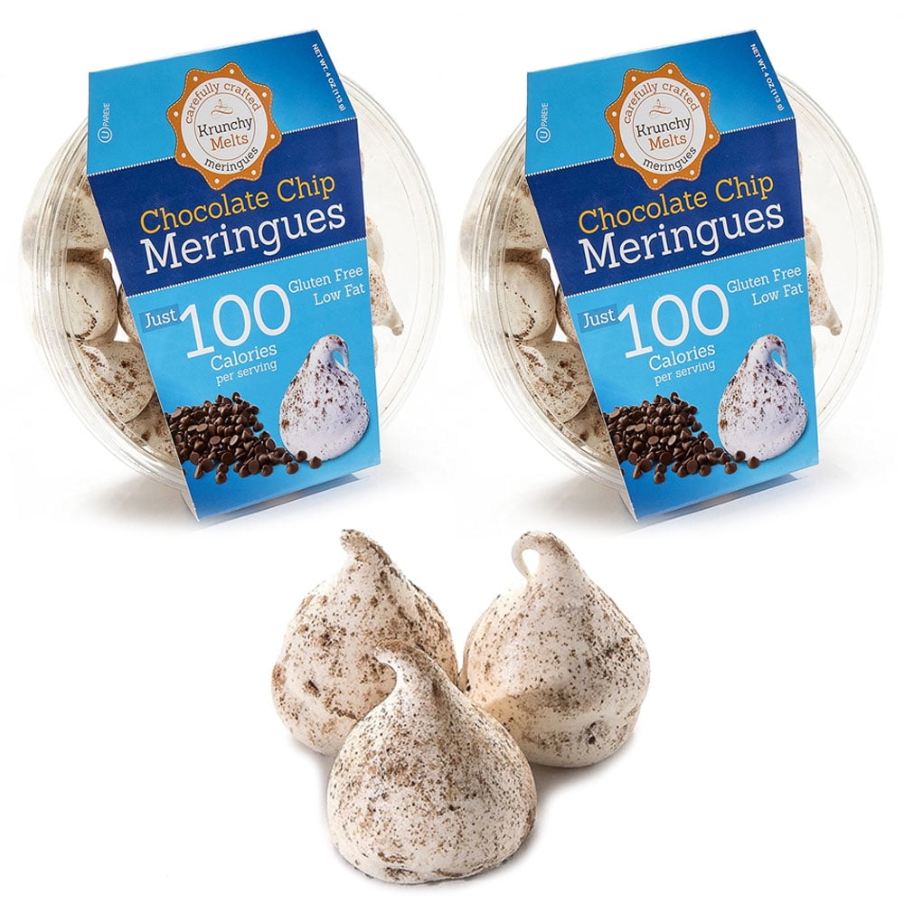 2 Packs Chocolate Chip Meringues Cookies Kosher Sweets Gluten Fat Free Snacks