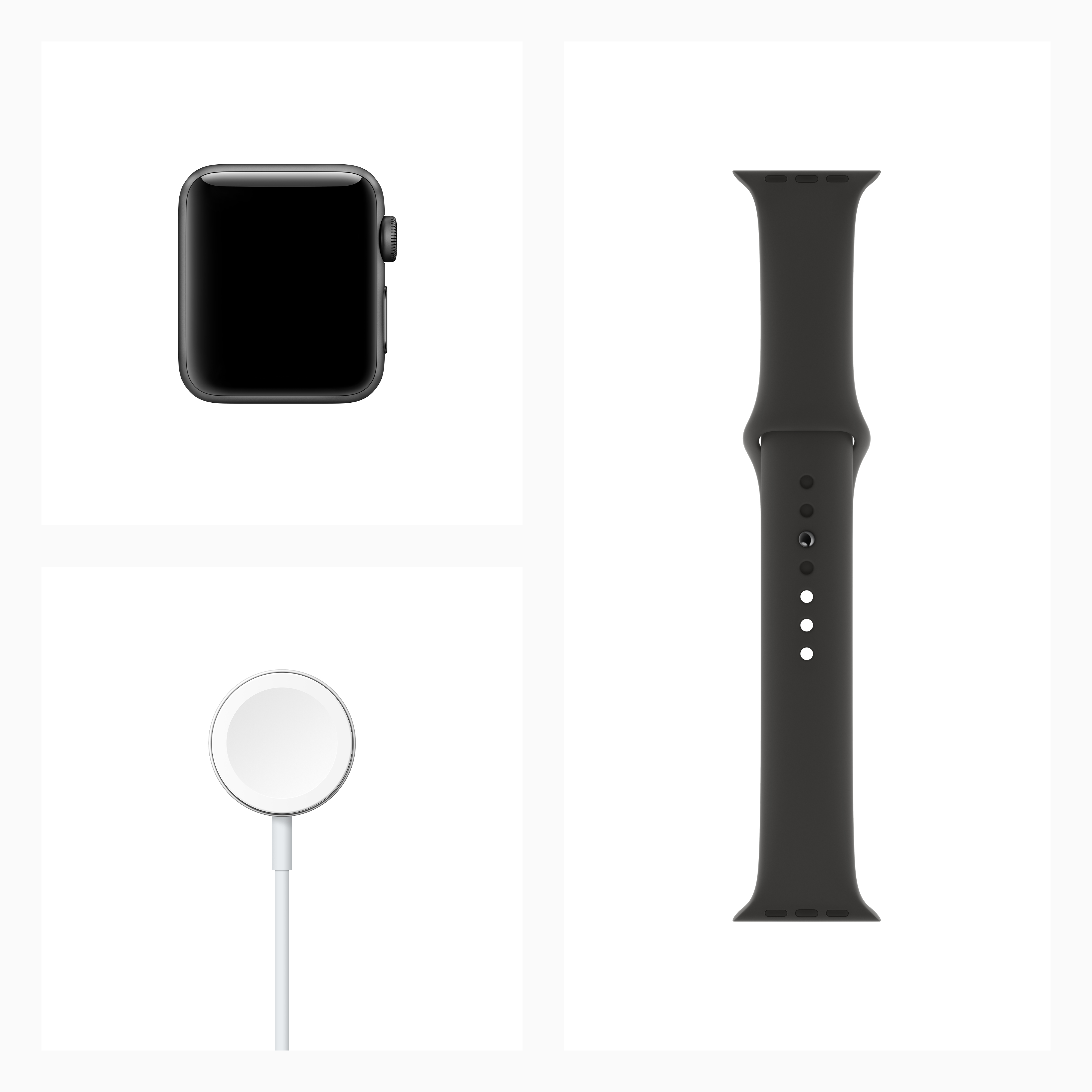 Apple Watch Series 3 GPS Space Gray - 38mm - Black Sport Band - image 4 of 6