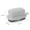 thumbnail image 2 of FONDOTIN 1Pc Plastic Laundry Brush for Stains and Bathroom Cleaning 4.3x3.3x2.6in, 2 of 8