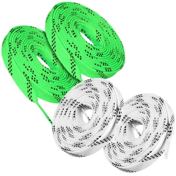 FONDOTIN Hockey Lace String White Polyester 2 Pairs 95.89X0.39X0.20in