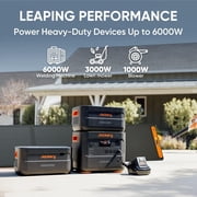 Jackery Solar Generator E2000 Plus 6028Wh Kit with 2 Extra Batteries, 2x200W Solar Panels, 3000W Output LiFePO4 Station for RV