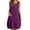 Purple., variant on Akafmk Summer Dresses for Women Casual Dresses,Solid Color Round Neck Mid-Length Dress Sleeveless Tank Midi Dresses Cotton Linen A Line Beach Sundress