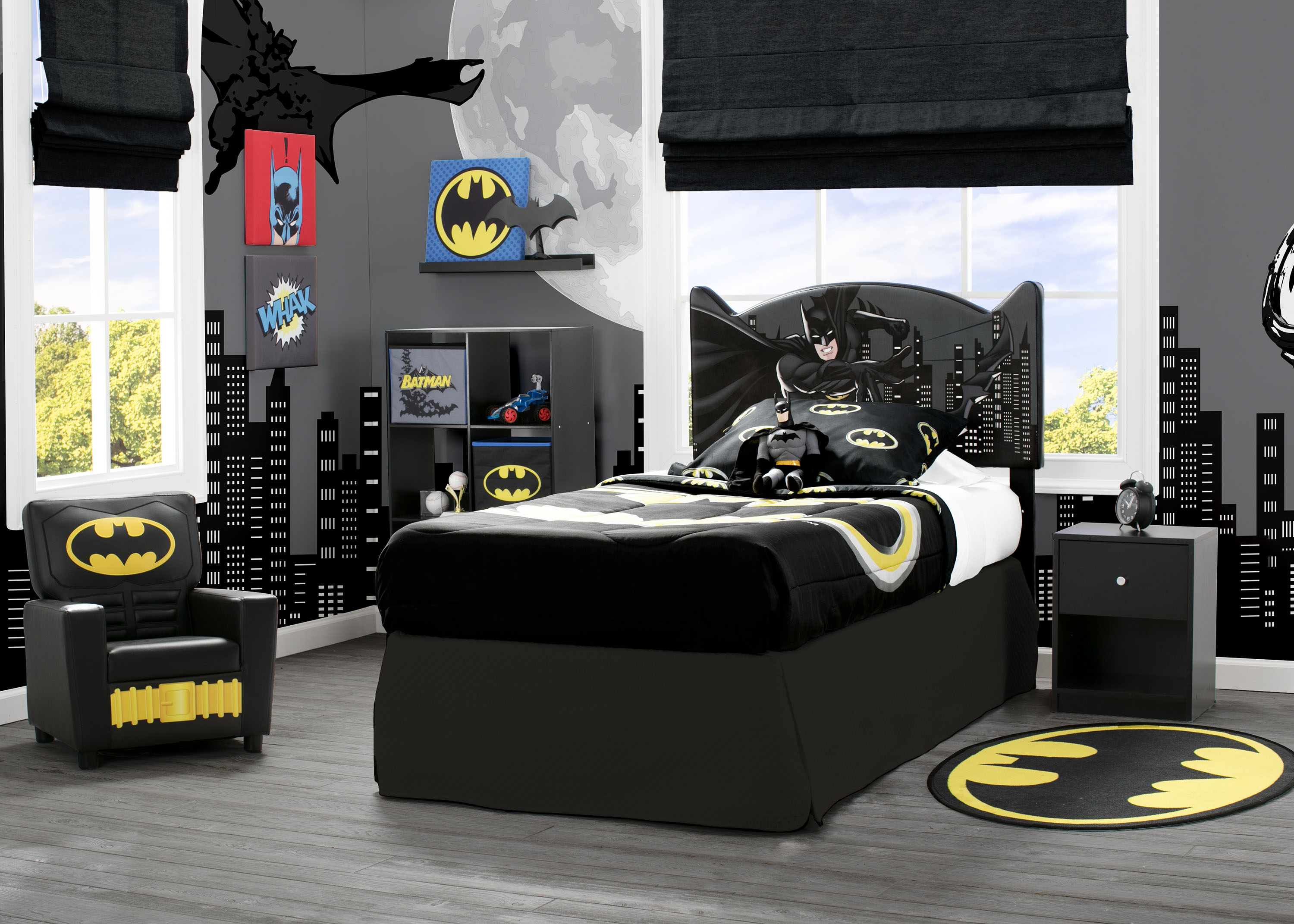 Delta Children DC Comics Batman Upholstered Headboard, Twin, Black - image 5 of 6