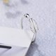 thumbnail image 5 of Anillo De Hoja Lucky Little Feather Anillo De Hoja De Dedo Abierto Anillo De Promesa Ajustable Para Mujeres Niñas Aniversario Día De San Valentín Regalo De Cumpleaños sonducket AP005500-00, 5 of 6