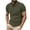 Army Green, variant on ZRGHAOYLQ Henley Business Casual Shirts for Men Plus Size Short Sleeve Button Up Shirt Big and Tall Collared Pullover with Chest Pockets Slim Fit Muscle Tshirts