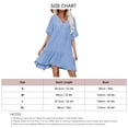 thumbnail image 2 of Vestido playero de manga corta, vestido con cuello en V para mujer, traje de baño para mujer, vestido playero con cuello en V para mujer, vestido playero sin costuras, 2 of 2