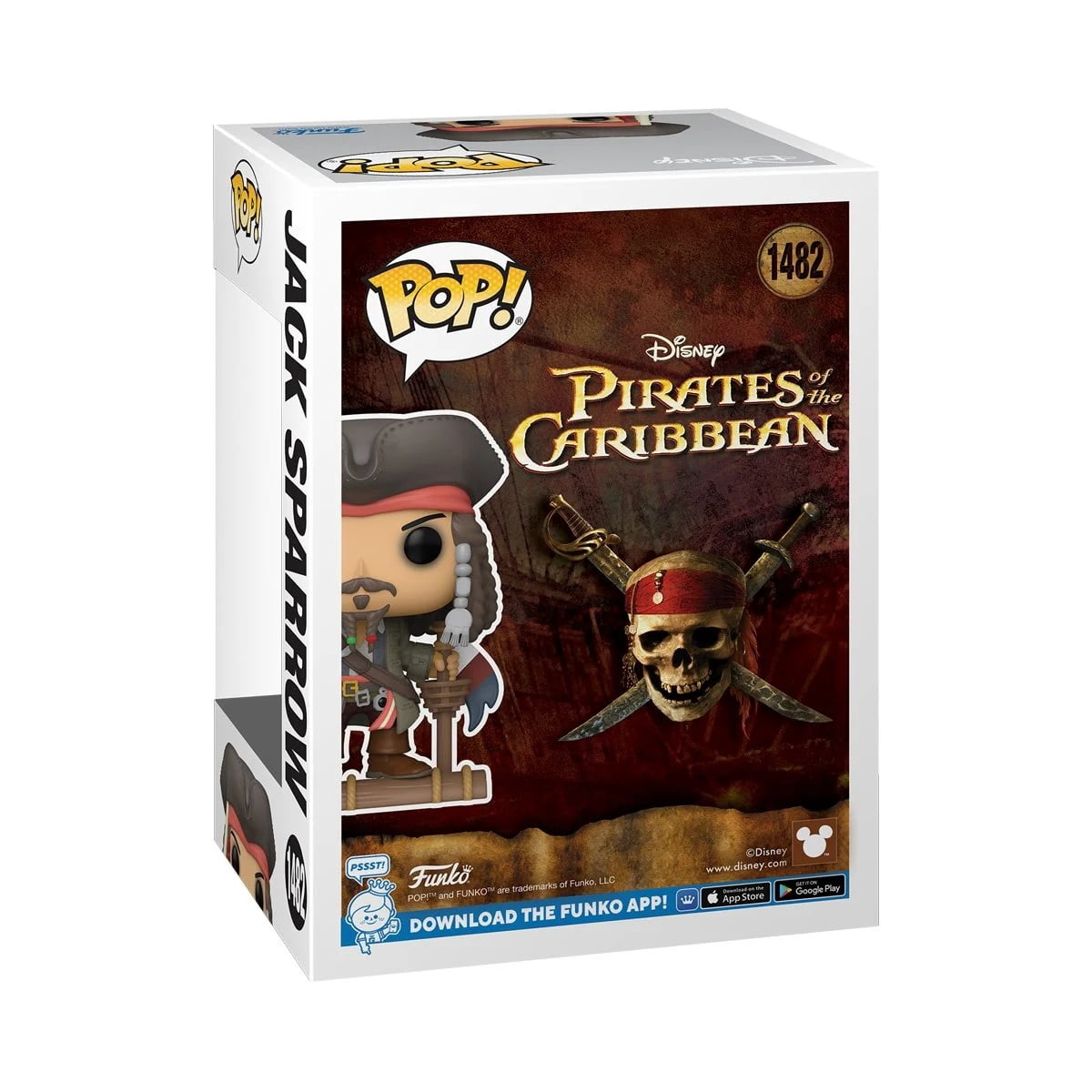 Funko, Pirates of the Caribbean Jack Sparrow Figure, 4.25