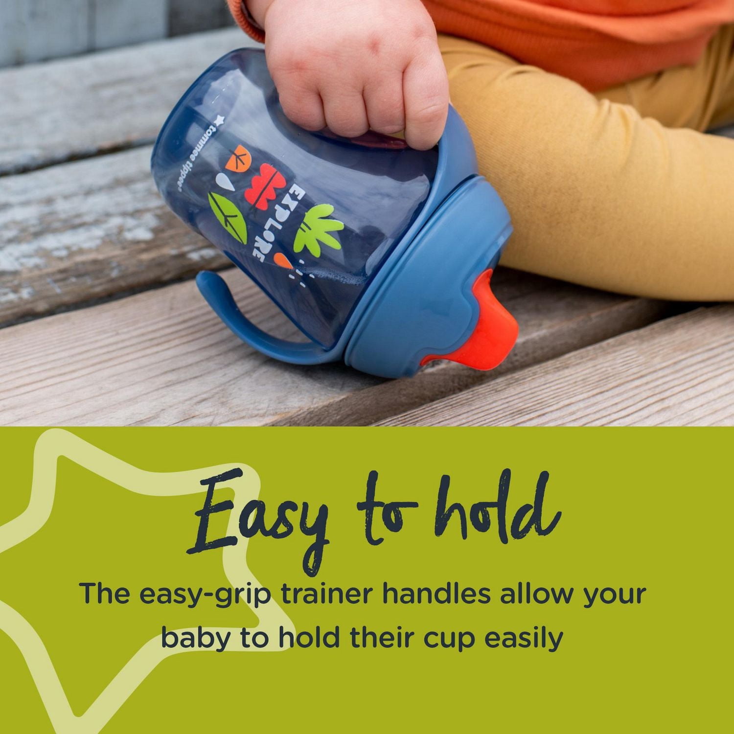 Tommee Tippee Sippee Trainer Cup with Handles, Spill-Proof, 2x8oz, 7m+, (Designs Will Vary)