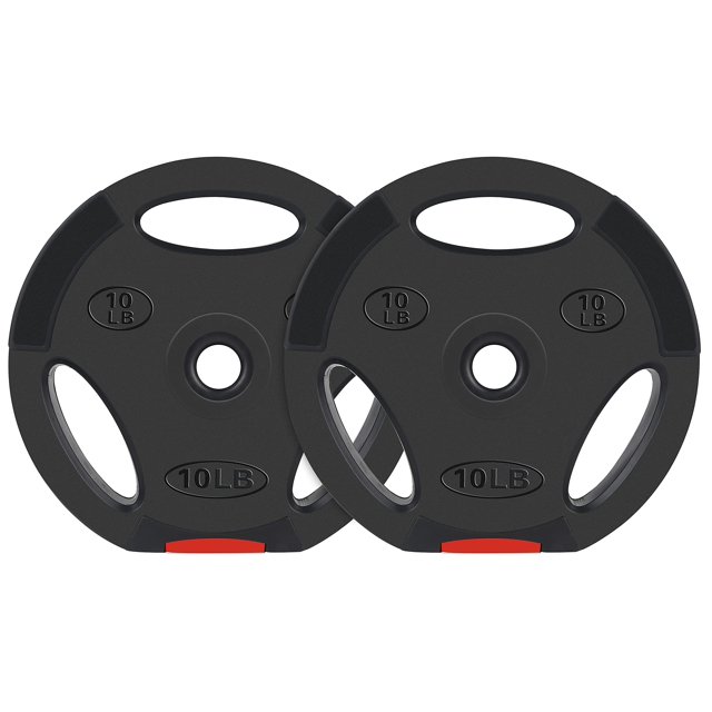 Par de Placas de Peso Signature Fitness 10 libras, Vinilo 1 pulgada