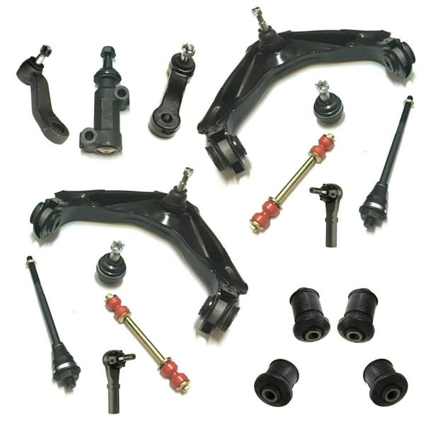 17 Pc Front Suspension Kit Upper Control Arms and Ball Joints Assembly