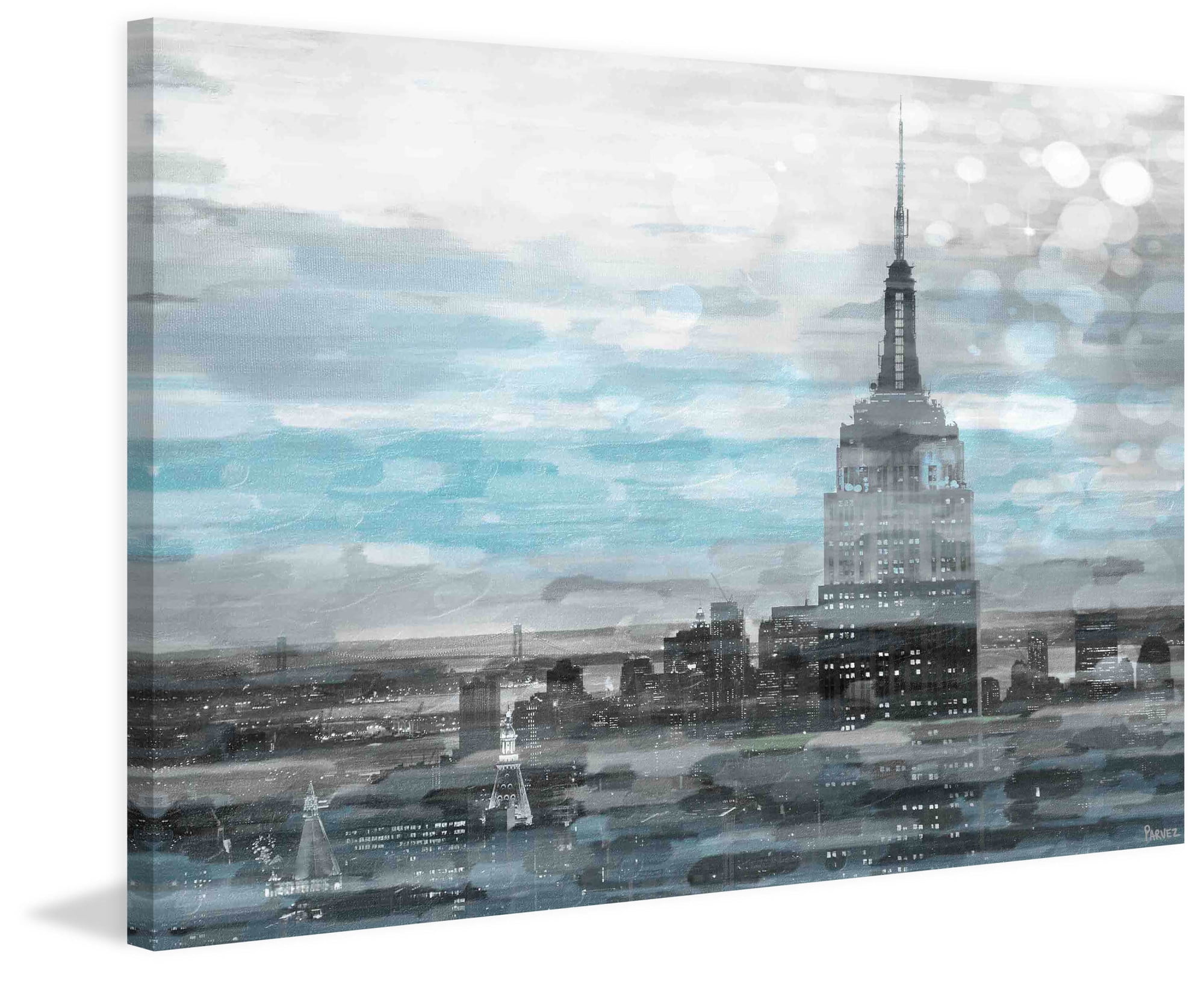 Parvez Taj "Blue City Hues" Print on Canvas