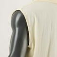 thumbnail image 5 of Aayomet Débardeurs de Gym pour Hommes Rétro Décontracté Couleur Unie Gilet à Col (Beige, G), 5 of 5