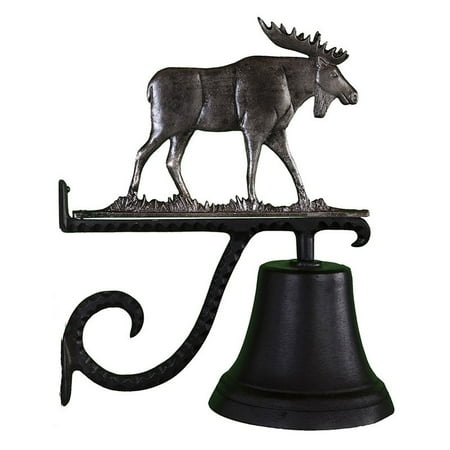 Cast Bell with Swedish Iron Moose Ornament