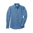 thumbnail image 1 of Gravity Threads Womens Long-Sleeve Denim Shirt - Faded Blue - Medium, 1 of 2