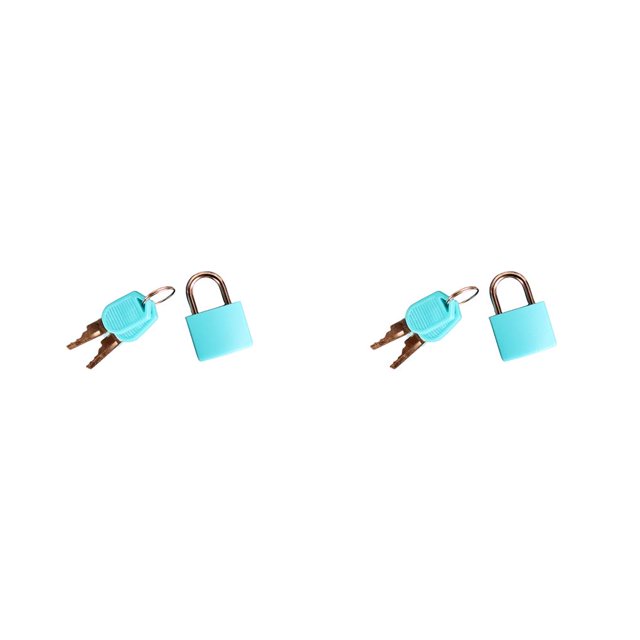 Kenally candado juguete seguridad sin rebabas accesorio de enseñanza tamaño compacto cognición capacidad manual agarrar suministros Azul claro 2Conjunto