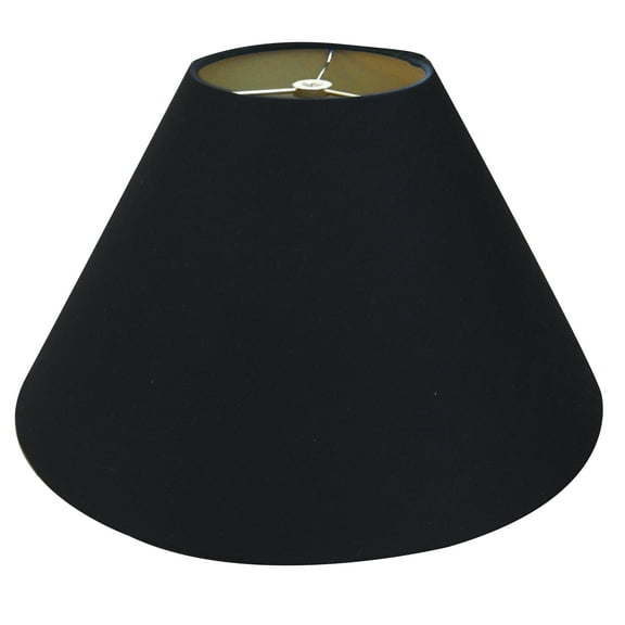 Royal Designs 12" Coolie Empire Hardback Lamp Shade Black