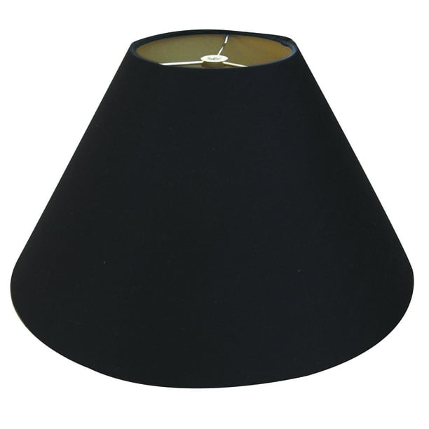 Royal Designs 18" Coolie Empire Hardback Lamp Shade Black