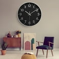 thumbnail image 6 of Gnmfd Silent 12-Inch Wall Clock Battery Operated Modern Analog Decor for Kitchen Office Bathroom Bedroom, Non-Ticking Decorative Wall Clock for Home Living Spaces Dorm and Studio Use, 6 of 6