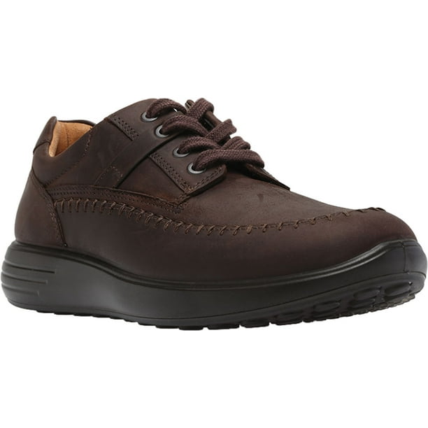 Men's ECCO Soft 7 Runner Seawalker Moc Toe Sneaker Mocha Cow Oil Nubuck ...