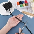thumbnail image 3 of Cinta de encaje trenzado con perlas negras de 3,3 yardas, 0,3 pulgadas de cuentas de vidrio, cinta de encaje bordado, flecos decorativos de moda, 3 of 9