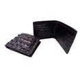 thumbnail image 1 of Stylish Black Bifold Wallet with Authentic Crocodile Backbone Leather and Luxurious Crocodile Interior, 1 of 4