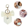 thumbnail image 3 of Unique Bargains 1 Pc Fashion Ribbon Bow Handbag Charm Bag Accessories Beige, 3 of 5