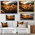 thumbnail image 4 of Designart "Daffodils landscape Sunrise III" Floral Floater Framed Wall Art Print, 4 of 7