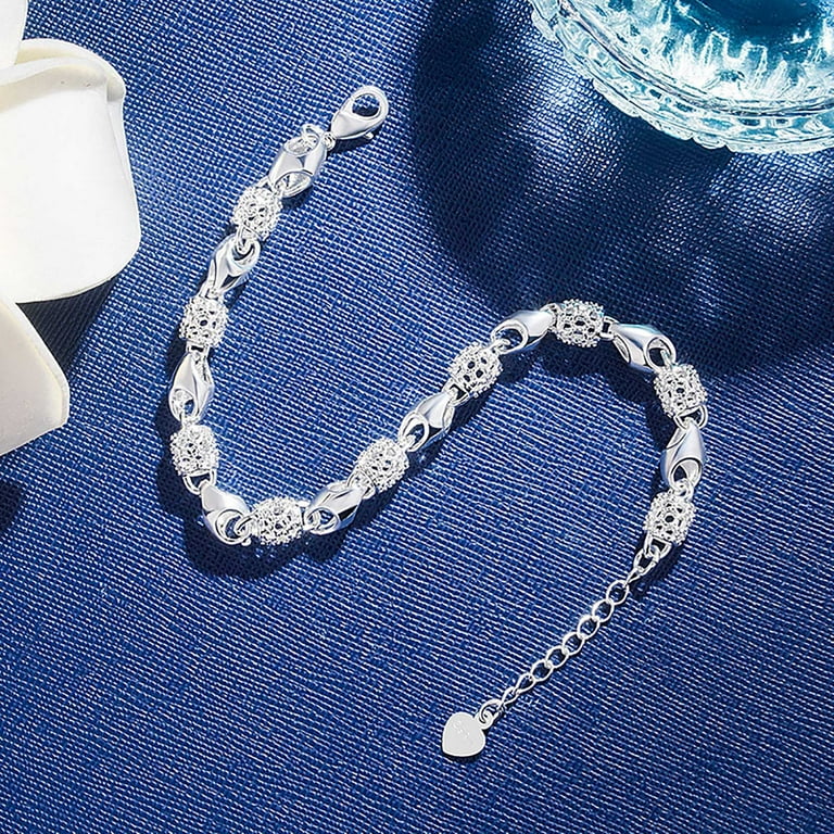 Miyuadkai Bracelets Plated 925 Silver Fashion Hollow Women's