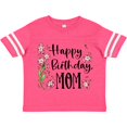 thumbnail image 3 of Inktastic Happy Birthday, Mom Pink Flowers Boys or Girls Toddler T-Shirt, 3 of 5