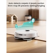 Lefant M3L Robot Vacuum and Mop, 12000Pa Suction, LiDAR Obstacle Avoidance, All-in-One for Pet Hair Carpet