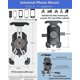 thumbnail image 5 of Soporte para teléfono de motocicleta YUANXCMXG con cargador inalámbrico y USB C IP66, 5 of 5