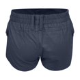 thumbnail image 5 of Blue Womens Pants Women's Cargo Shorts Elastic Waist Pockets Summer Casual Shorts Y2k Shorts Shorts for Women Sweatpants Womens Fashion, 5 of 6