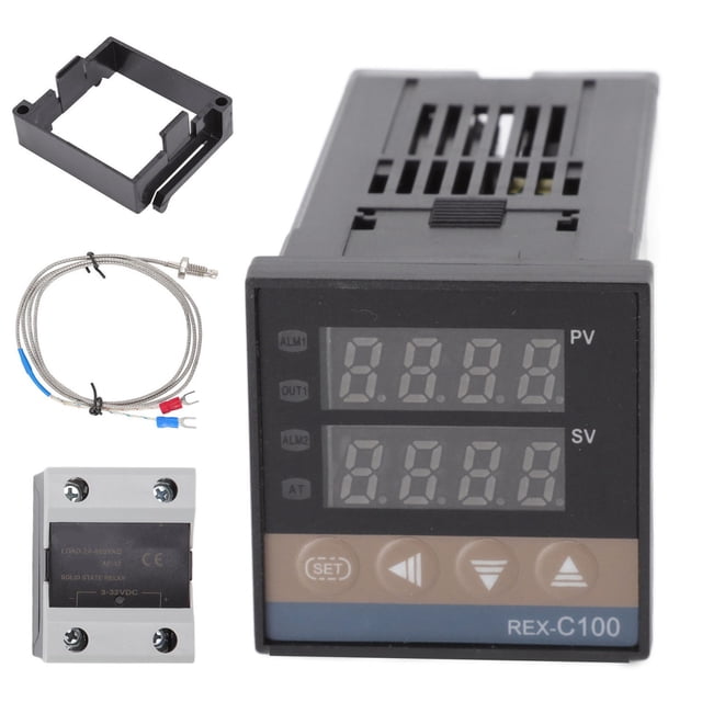 Digital Temperature Controller, High Accuracy Smart PID Thermostat Temperature Controller Waterproof Probe For Chicken House For Electric Power 25A,40A