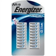 Energizer Ultimate Lithium AA Batteries, 18 Pack