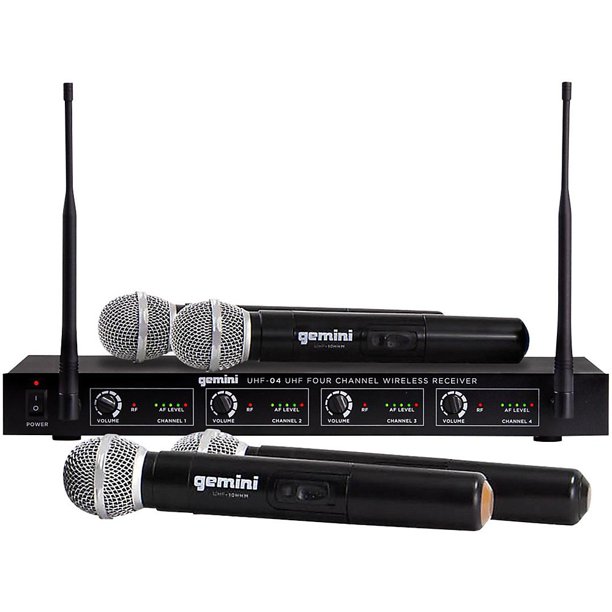 Gemini Uhf 04m 4 Channel Wireless Handheld Microphone System S1234 Walmart Com Gemini Uhf 04m 4 Channel Wireless Handheld Microphone System S1234 Walmart Com