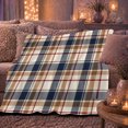 thumbnail image 6 of Autumn Tartan Plaid, Festive autumn celebration Scene, Warm Flannel Blanket for Living Room and Reading Nook with Detailed Artwork, Art Lovers autumn celebration Gift, Festive Home Decor, 6 of 9