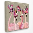 thumbnail image 2 of Fancy Pants Flamingos Animals & Insects Gallery-Wrapped Canvas Print Wall Art, 17x17, 2 of 6