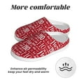 thumbnail image 6 of Daiia Hohoho5 Print Women’s Fuzzy Slippers Memory Foam Lightweight House Shoes Cozy Loafer Flannel House Shoes-42/43, 6 of 7