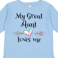 thumbnail image 4 of Inktastic My Great Aunt Loves Me- Heart Boys or Girls Long Sleeve Toddler T-Shirt, 4 of 5