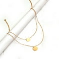 thumbnail image 4 of serony Layered Chain Necklace Exquisite Adjustable Sturdy Aesthetic Jewelry Gold Silver Hanging Pendants Valentines Day Creative Gift Gold, 4 of 7