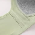 thumbnail image 3 of fatyb Front Closure Bras for Women 2 Pack No Underwire Full Coverage Plain Everyday Bras Comfortable, 3 of 6