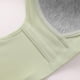 thumbnail image 3 of Puntoco Bralettes para mujer, estilo sin aros de acero, estampado, fruncido, botón central, ropa interior transpirable, sujetador de uso diario, 3 of 4
