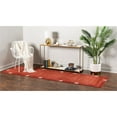 thumbnail image 2 of Unique Loom Del Mar Collection Contemporary Transitional Runner Rug, 2' 7" x 10', Rust Red/Terracotta, 2 of 2