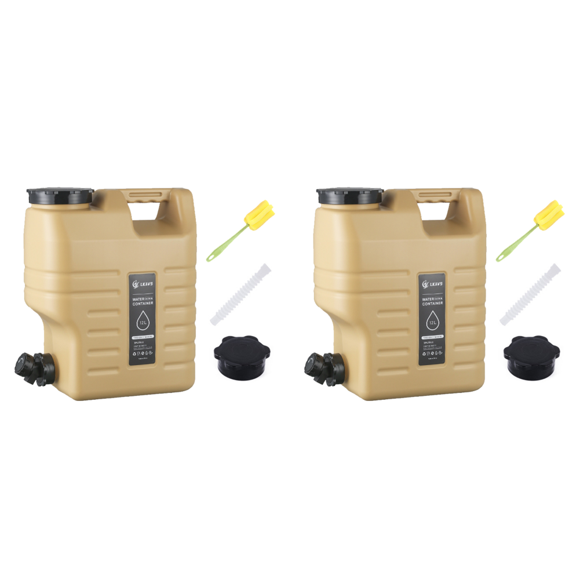 Jarra de agua para acampar de 12 l con grifo, tanque de almacenamiento de agua para coche o camping