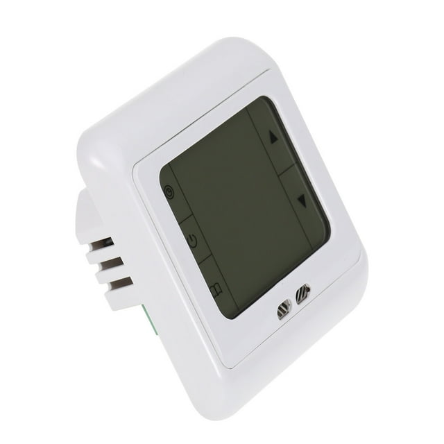 GOOHOCHY Floor Heating Thermostat Controller White Touch Screen Operation Energy Saving For Indoor Heating 1Pack